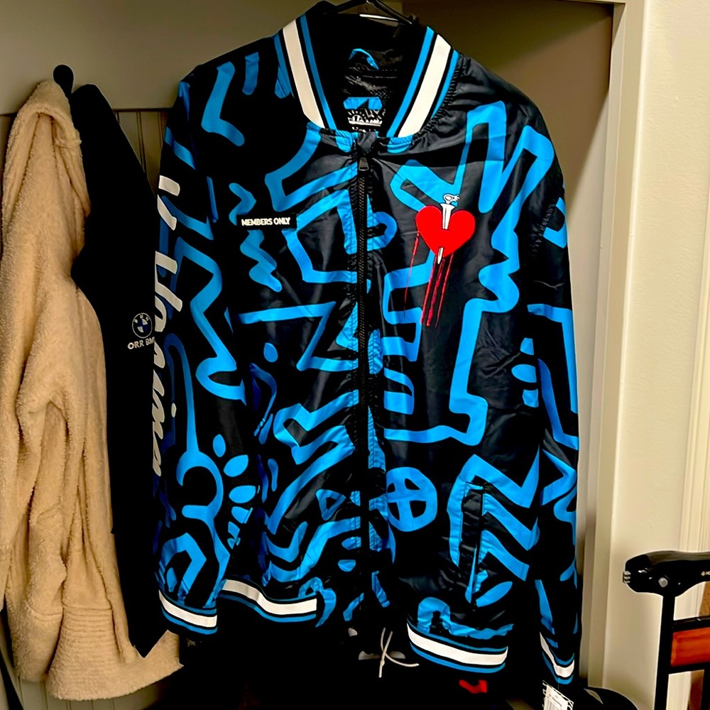 Members only Keith Haring windbreaker jacket NWT